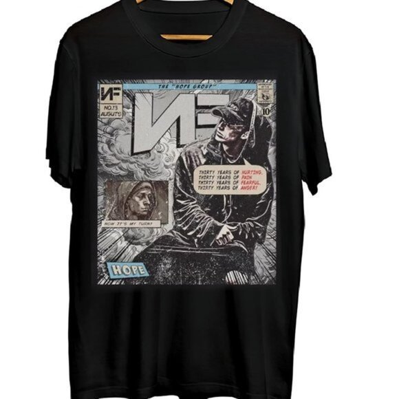 Shirts | Nf Comic Tshirt 9s Book Art Nf Hope Album World Tour 2023 Tee ...
